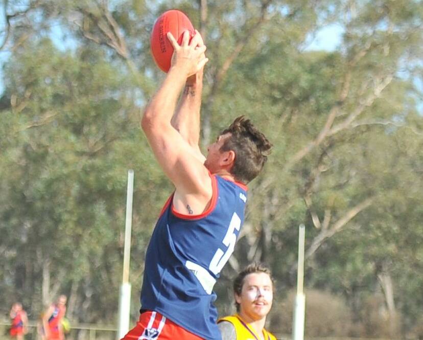 FORWARD TARGET: Recruit Michael Cooke has kicked 11 goals for Calivil United. Picture: LUKE WEST