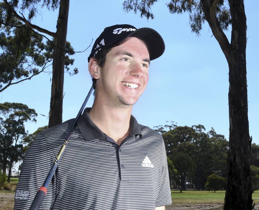 IN FORM: Bendigo's Lucas Herbert finished second by one shot in the first China PGA Tour Series qualifying school tournament, earning him a full card for 2018.