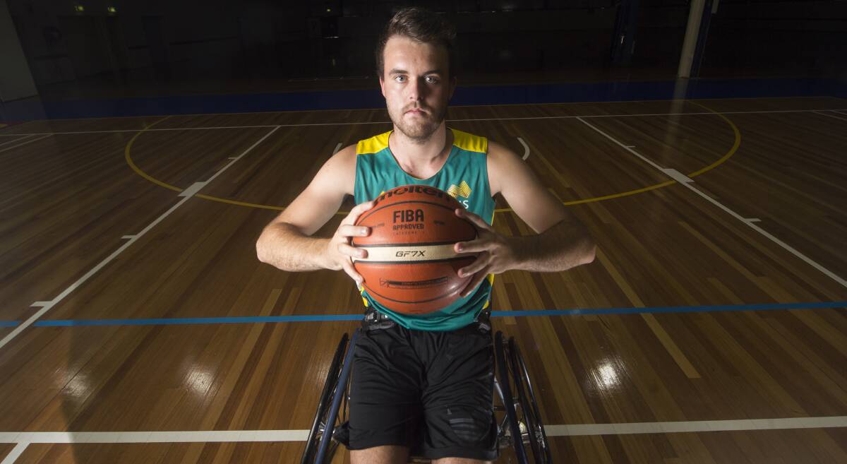 NATIONAL CALL-UP: Bendigo's Jontee Brown will play for the Australian Under-23 Spinners wheelchair basketball team. Picture: DARREN HOWE