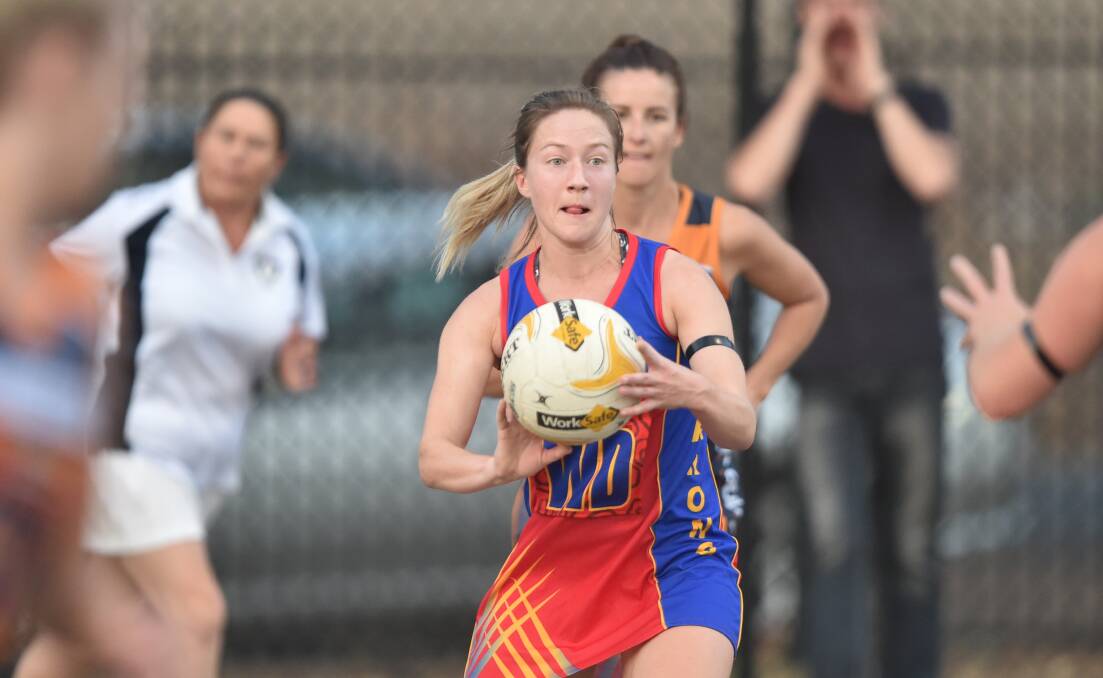 ROAD TRIP: Marong's Kate Weller. The Panthers are off to Pyramid Hill for round 13 of the LVFNL on Saturday. Picture: GLENN DANIELS