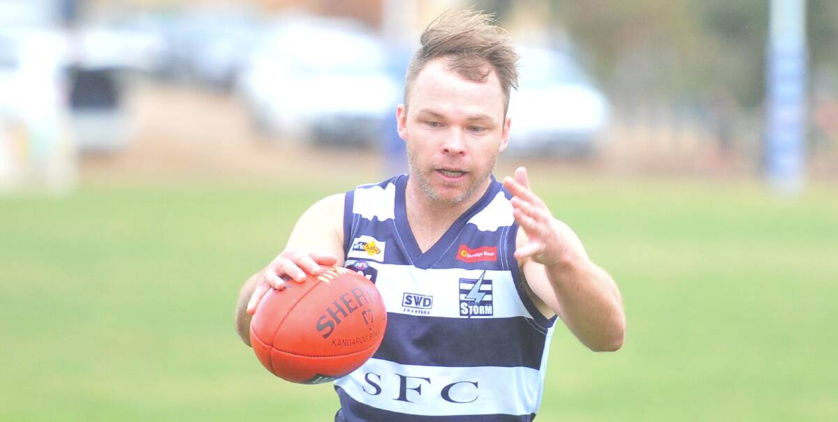 Shannon Geary kicked one of Strathfieldsaye's 13 goals on Saturday against Golden Square.