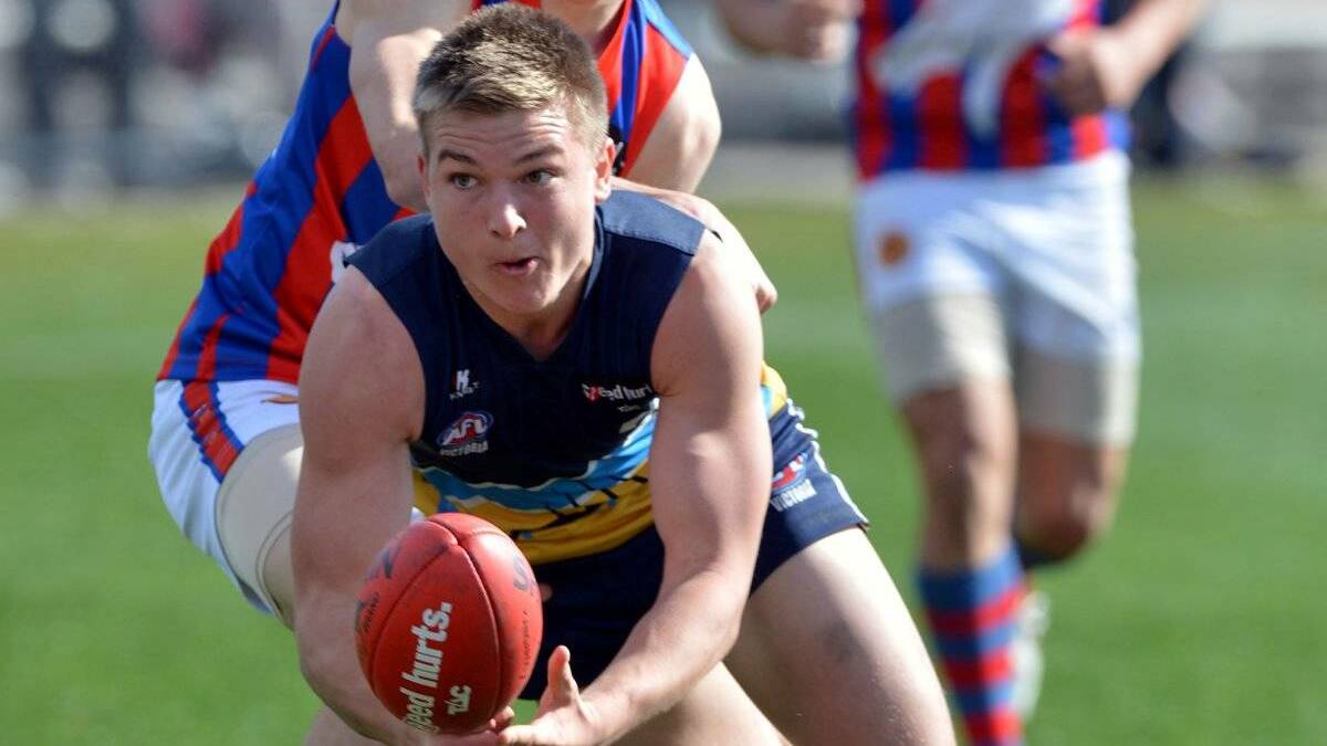 PATHWAY: Ollie Wines during his stint with the Bendigo Pioneers in 2012. Wines was selected in the centre in the AFL All-Australian team.