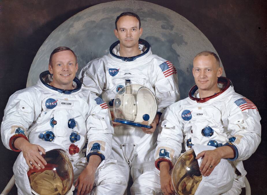 MOMENTOUS MISSION COMPLETE: Apollo 11 astronauts Neil Armstrong, Michael Collins and Edwin "Buzz" Aldrin. 