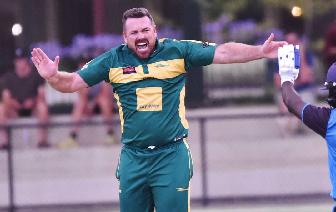 KEEPS ON KEEPING ON: Veteran Adam Burns is back for another season with Kangaroo Flat in the BDCA.