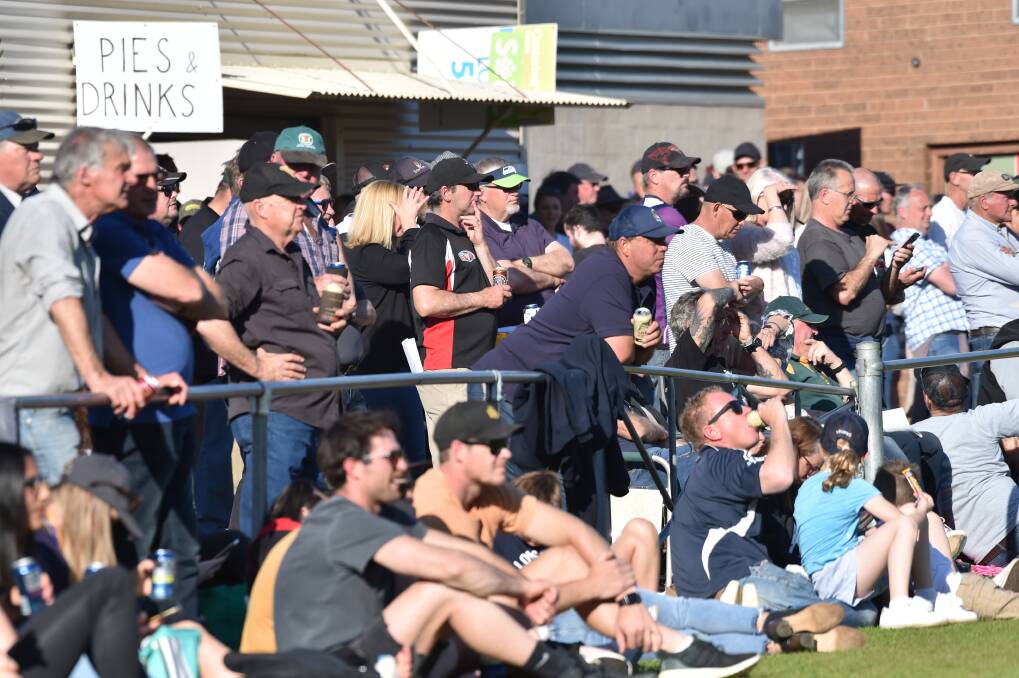 SPECTATORS: Some of the crowd at this year's HDFNL grand final at Huntly. Picture: GLENN DANIELS