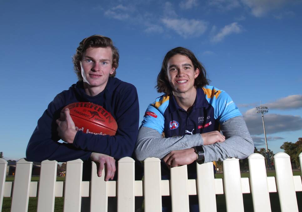 OPPORTUNITY TO IMPRESS: Brady Rowles and Flynn Perez are among four Bendigo Pioneer players selected to test at the AFL Draft Combine in October. Brodie Kemp and Thomson Dow have also been picked. Picture: GLENN DANIELS