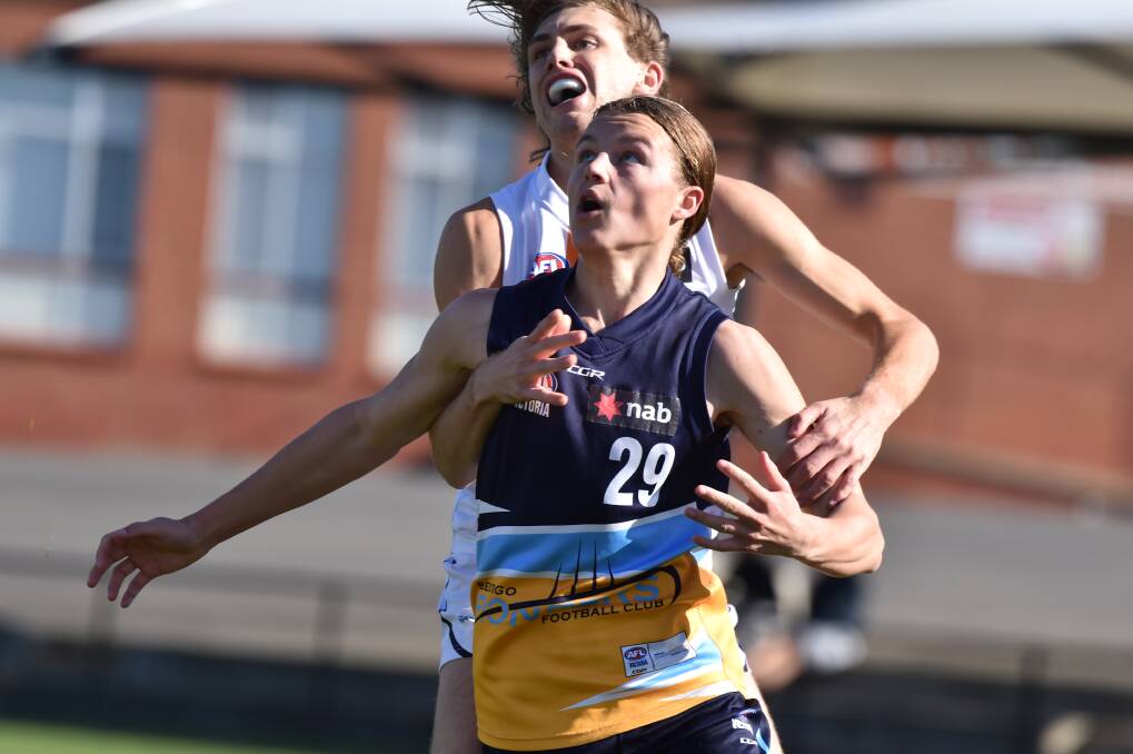 Jack Ginnivan playing with the Bendigo Pioneers in 2019.