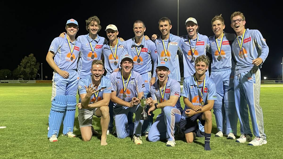Strathdale-Maristians' victorious BDCA Twenty20 premiership team after beating Golden Square on Wednesday night. Picture by Luke West.
