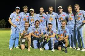 Strathdale-Maristians' victorious BDCA Twenty20 premiership team after beating Golden Square on Wednesday night. Picture by Luke West