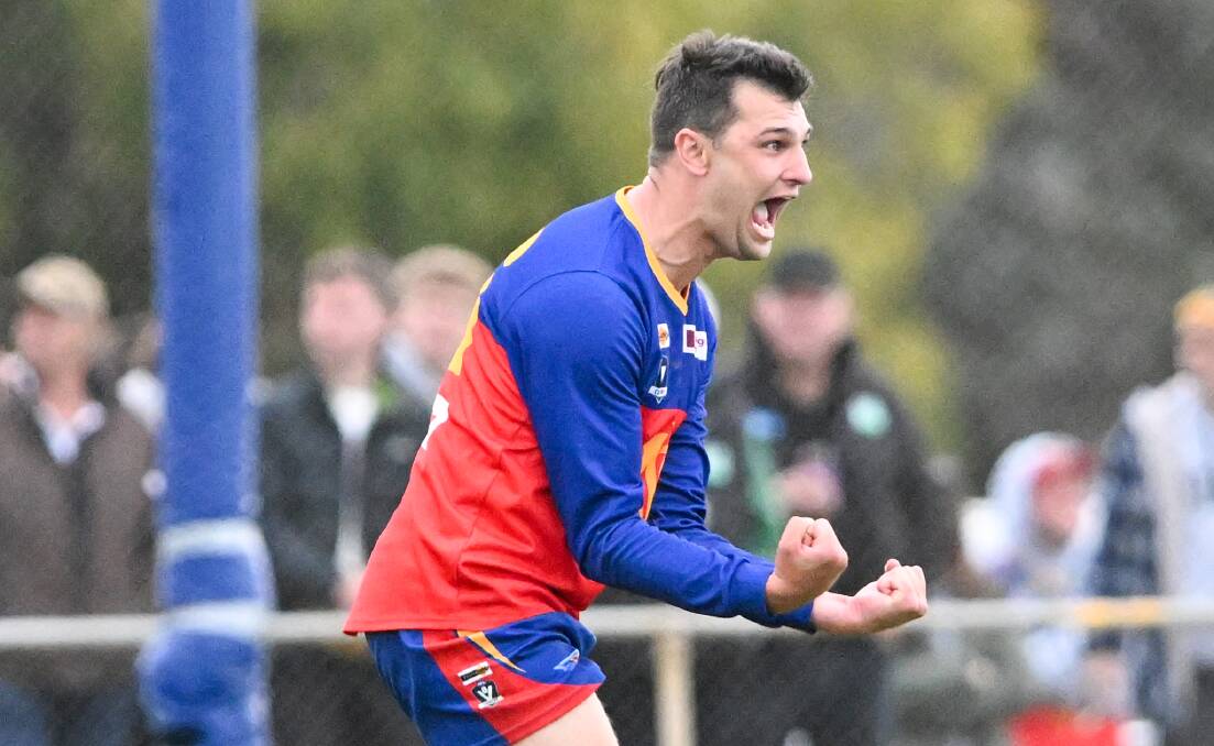 Star full-forward Brandyn Grenfell is heading from Marong to Nyah Nyah West United in the Central Murray league. Picture by Darren Howe