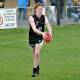 DEFENDER: Castlemaine's Brodie Byrne. The Magpies are at home to Kangaroo Flat in the BFNL on Saturday, with both teams chasing their second wins of the season.