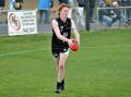 DEFENDER: Castlemaine's Brodie Byrne. The Magpies are at home to Kangaroo Flat in the BFNL on Saturday, with both teams chasing their second wins of the season.