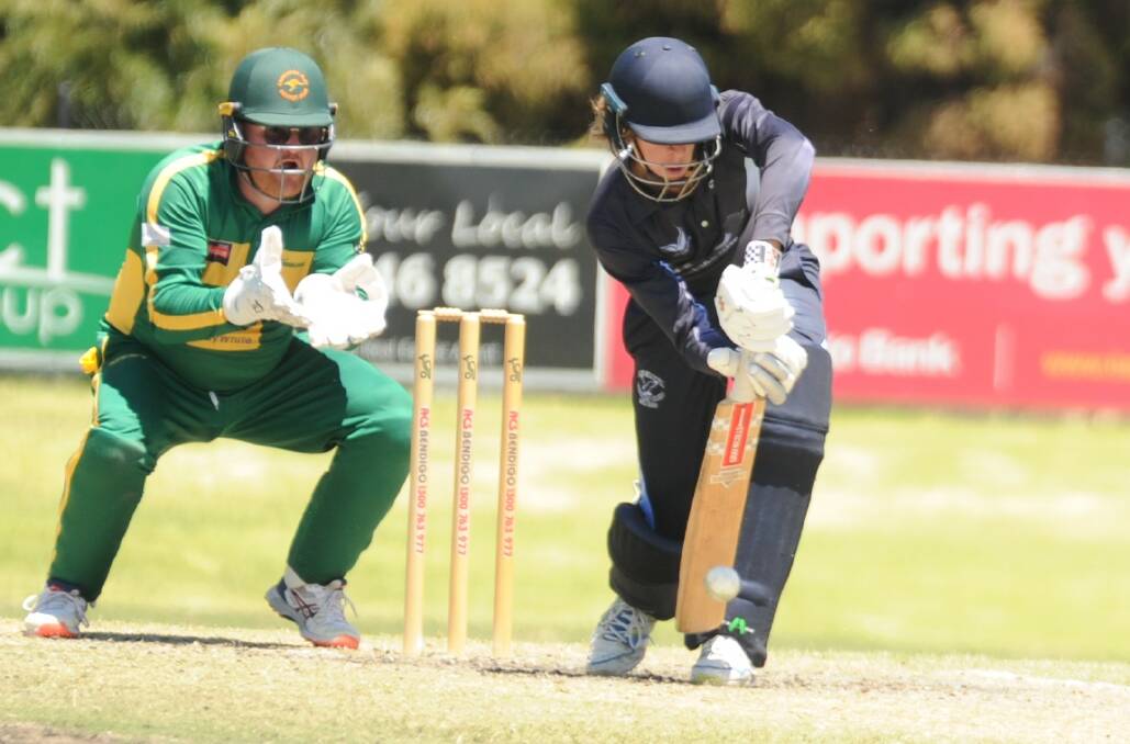 EMERGING TALENT: No.3 batsman Angus Chisholm was Eaglehawk's leading run-scorer last season with 377 at an average of 26.9. Picture: LUKE WEST