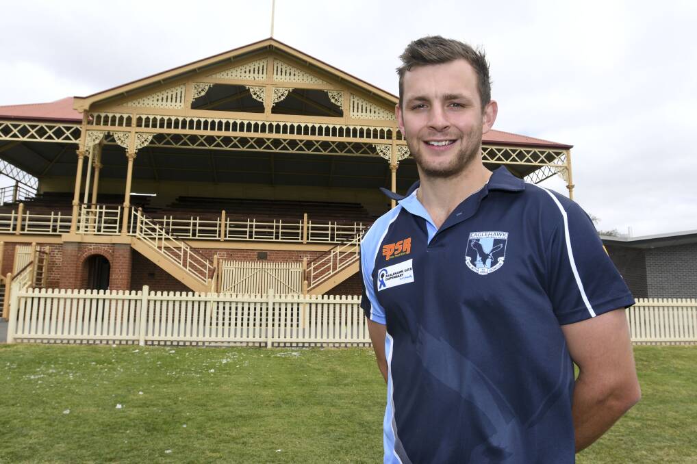 STAR RECRUIT: Former Brisbane Lion Billy Evans will play with Eagehawk in the BFNL next year after signing at Canterbury Park. Picture: NONI HYETT