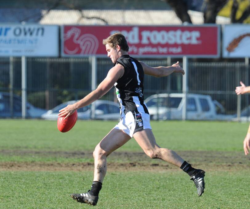 CLASS: Tommy Horne playing with Castlemaine during the 2016 season - the year he won the Magpies' best and fairest.