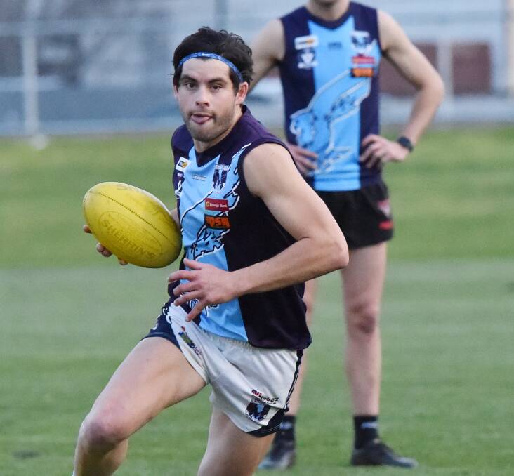 INCLUSION: Utility Sam Harper has been named in Eaglehawk's grand final side. Harper has missed the Hawks' past two finals with an arm injury. Pictures: DARREN HOWE