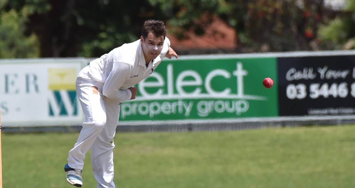 ON THE SPOT: Eaglehawk captain Cory Jacobs. The Hawks are second on the BDCA ladder with a 2-1 record after three rounds. Pictures: GLENN DANIELS