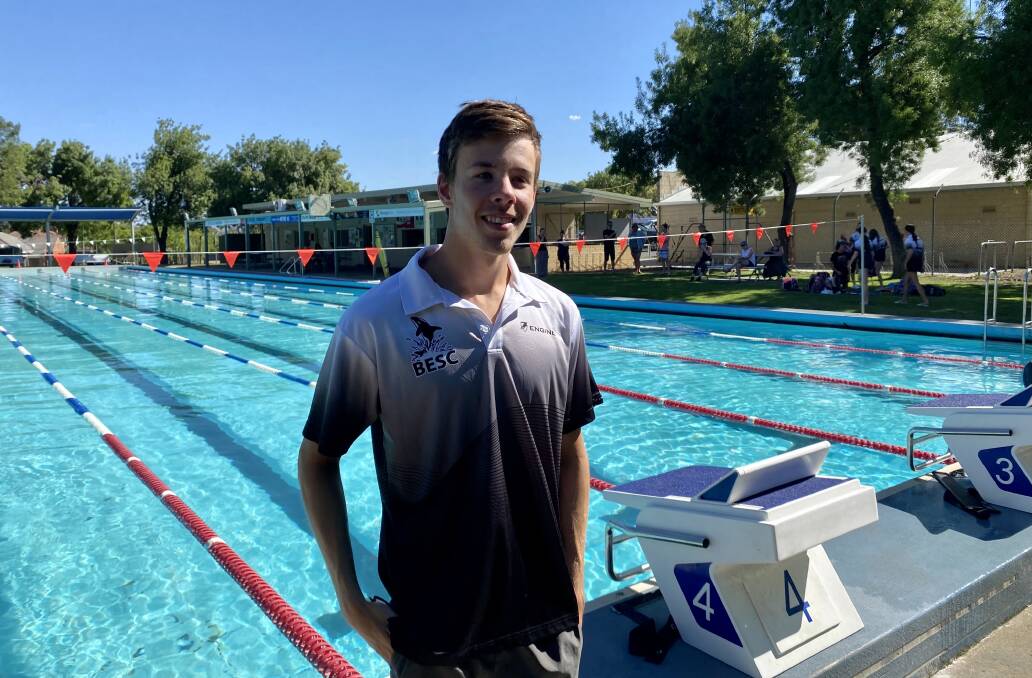 Bendigo East Swimming Club's Cameron Jordan is taking part in this week's National Flippers program camp on the Gold Coast. Picture supplied by Bendigo East SC