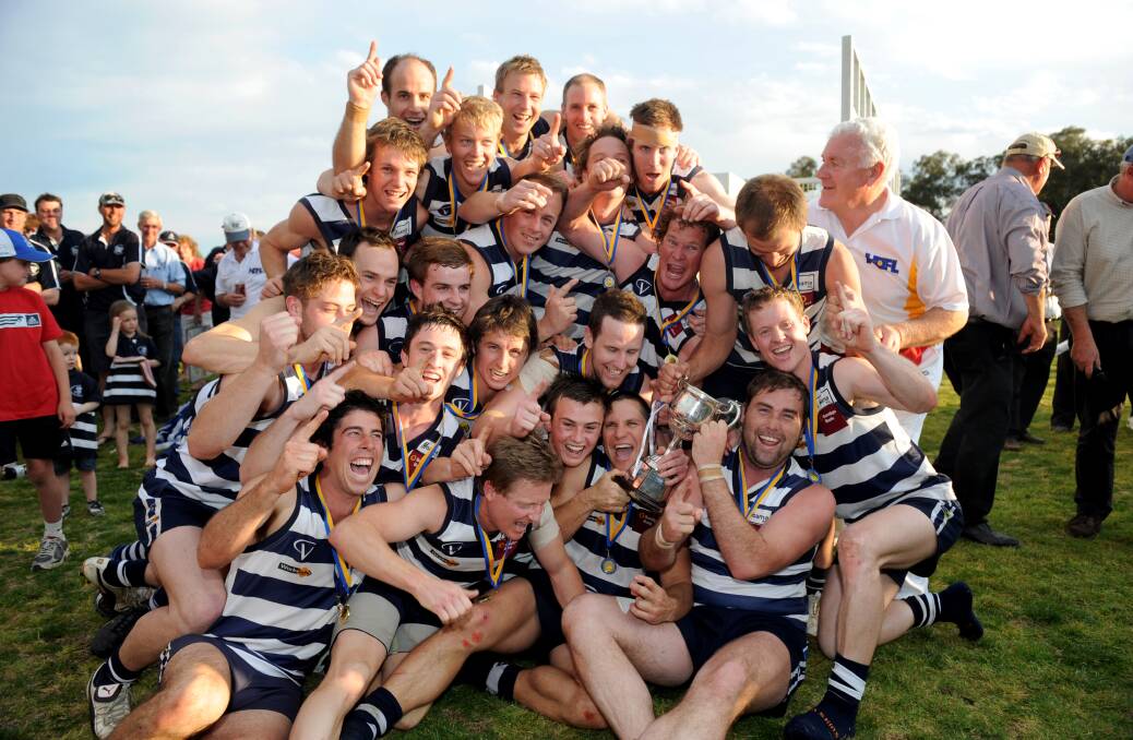 CATS PURR: Lockington-Bamawn United's 2011 was the first of four-consecutive premiership seasons for the Cats in the Heathcote District league.