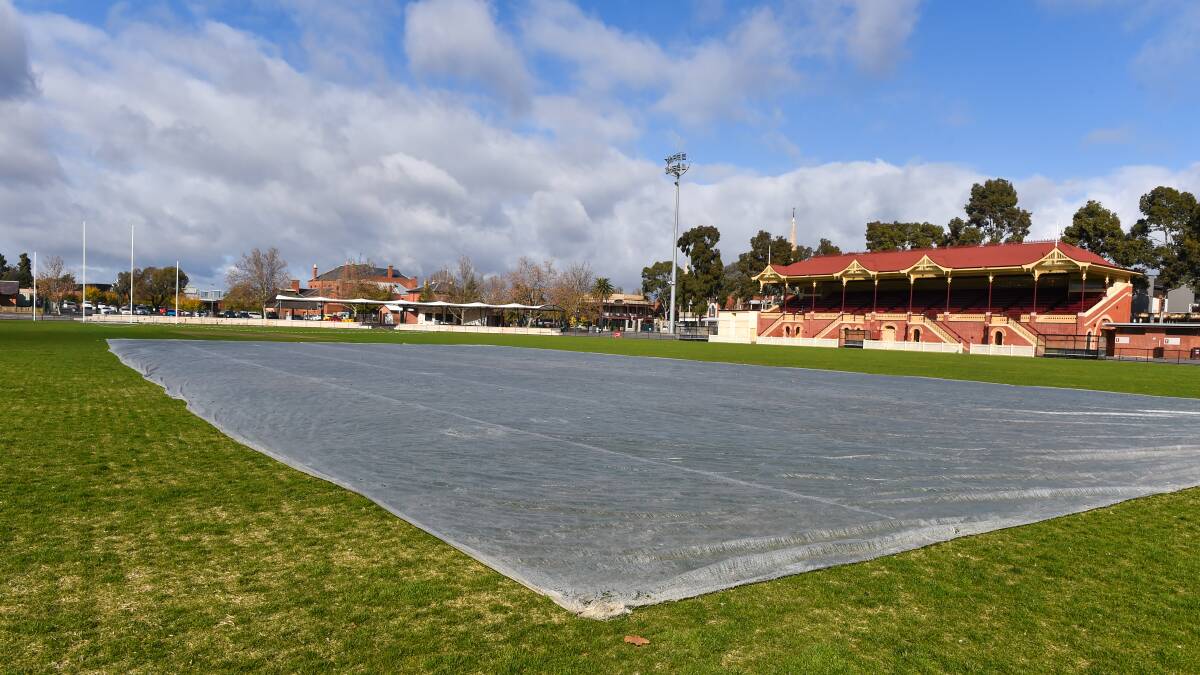 It will be a lonely weekend at the QEO, which was scheduled to host the Sandhurst v Kangaroo Flat BFNL game.