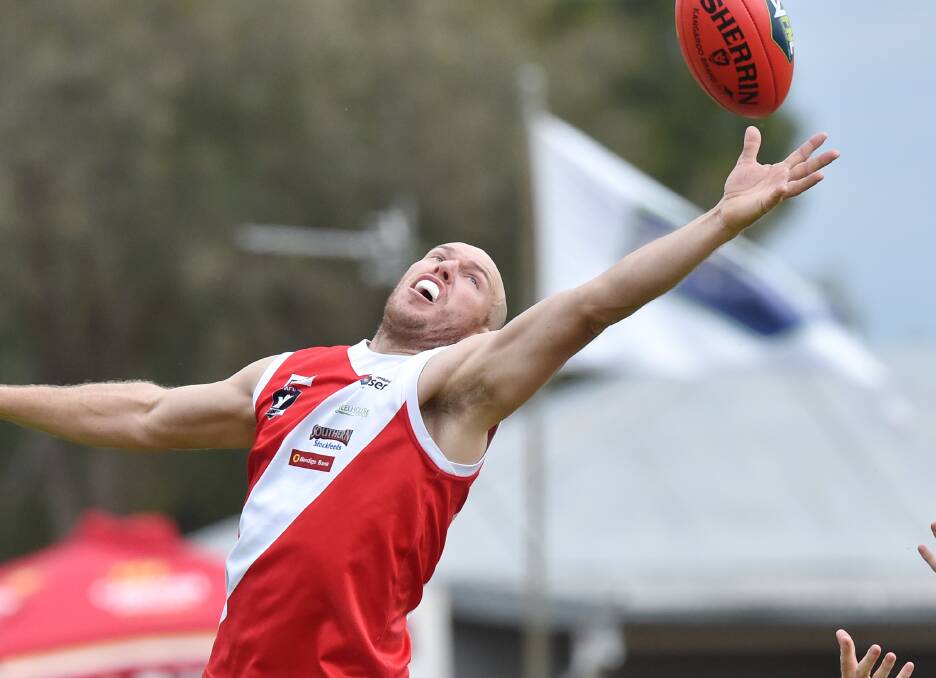 MR RELIABLE: Bridgewater veteran defender Daniel Nalder was the Mean Machine's best player in Saturday's victory over Calivil United in the Loddon Valley league.