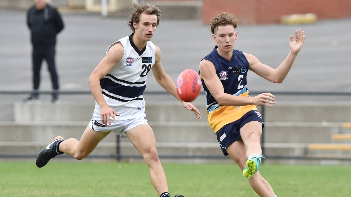 Kane Farrell playing for the Bendigo Pioneers last year.