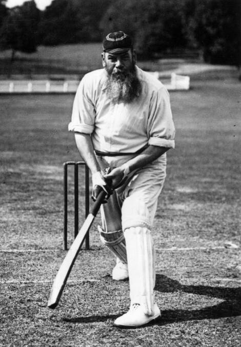 ALWAYS BAT FIRST: Cricketing pioneer W.G. Grace was never one for sending the opposition in when he won the toss as captain of England. Picture: GETTY IMAGES