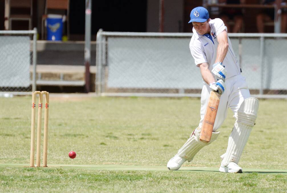 TOP SCORE: Travis Nolan was the best of the California Gully batsmen with his knock of 82 against Maiden Gully. 