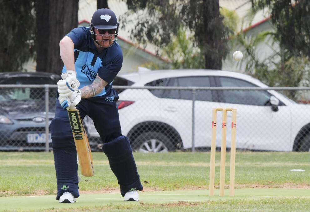 DANGERMAN: EVCA Player of the Year Matt Dwyer has plundered 677 runs for Sedgwick this season, including 115 in the semi-final win over Mandurang last weekend.