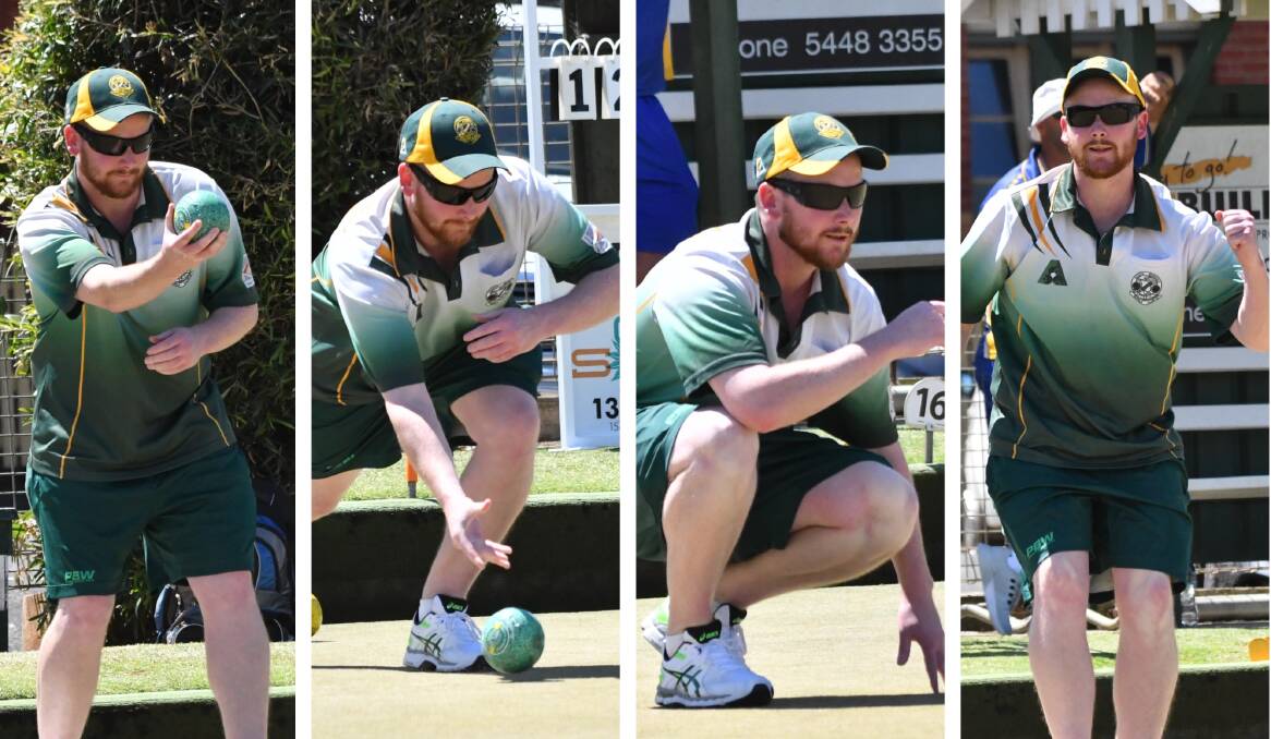 South Bendigo skipper Liam Crapper in action during Saturday's win over Golden Square. Pictures by Luke West