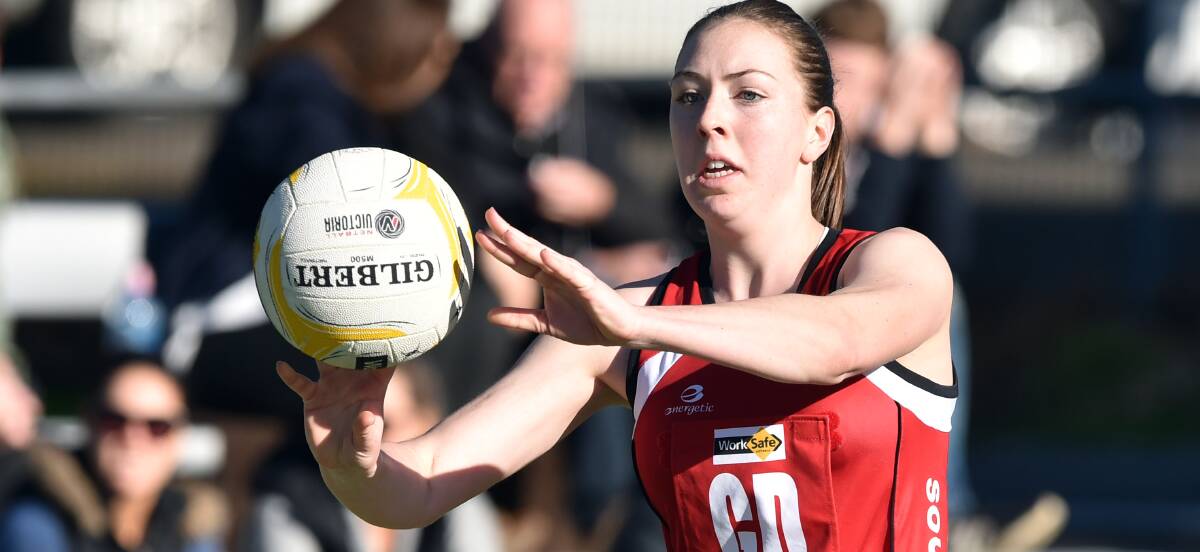 CONSISTENT: Stephanie Goode took out South Bendigo's A grade netball best and fairest from runner-up Sarah Nash.