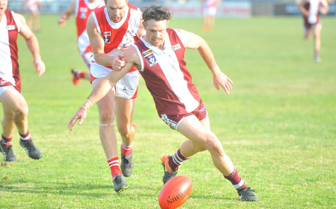 FOCAL POINT: Midfielder-turned-forward Jordan Gilboy has booted 72 goals for Newbridge this year. Picture: ADAM BOURKE