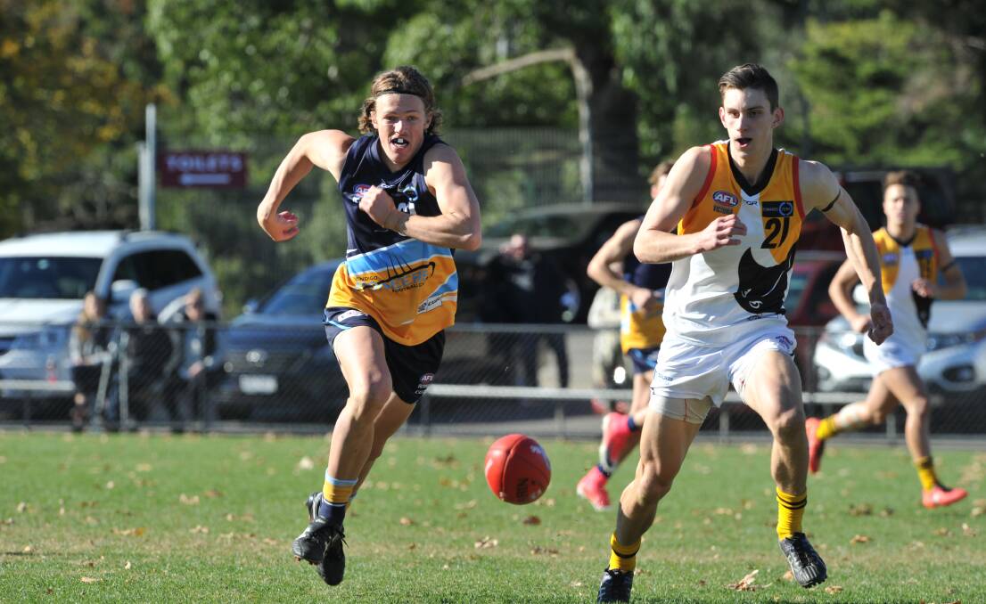 Jack Bouwmeester playing with the Bendigo Pioneers in 2017.