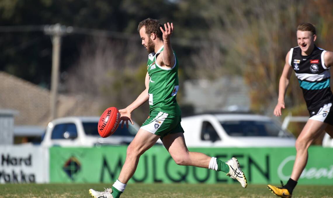 INJURY BLOW: A medial/meniscus injury could sideline Kangaroo Flat's Corey Greer for the remainder of 2019. Picture: GLENN DANIELS