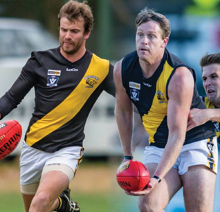 GRASSHOPPER RECRUITS: Mitch Bright and Elliot Bowen are joining Colbinabbin from Goulburn Valley league club Rochester. Bowen had initially planned to retire after the 2017 season. Pictures: BRUCE POVEY, SHEPPARTON NEWS