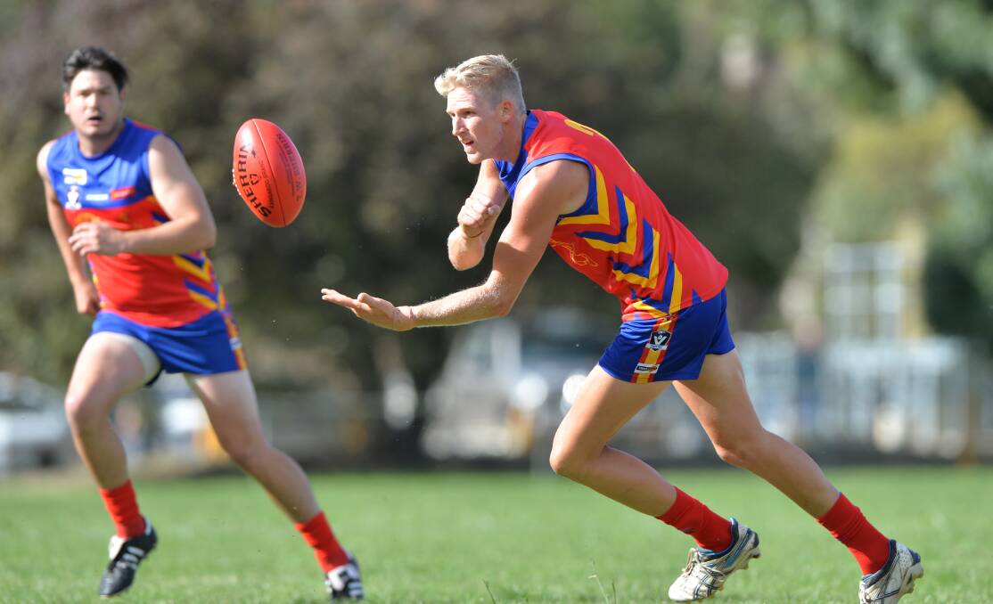 RETURNING TO MALONE PARK: Key position player Richard Tibbett during his first stint at Marong. Picture: GLENN DANIELS