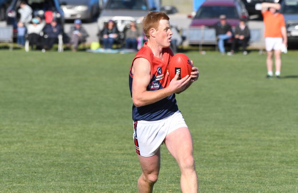 RELIABLE: Boe Bish has had another consistent season off the half-back flank for Wycheproof-Narraport. He was best-on-ground in last year's grand final win over Birchip-Watchem. Picture: NONI HYETT