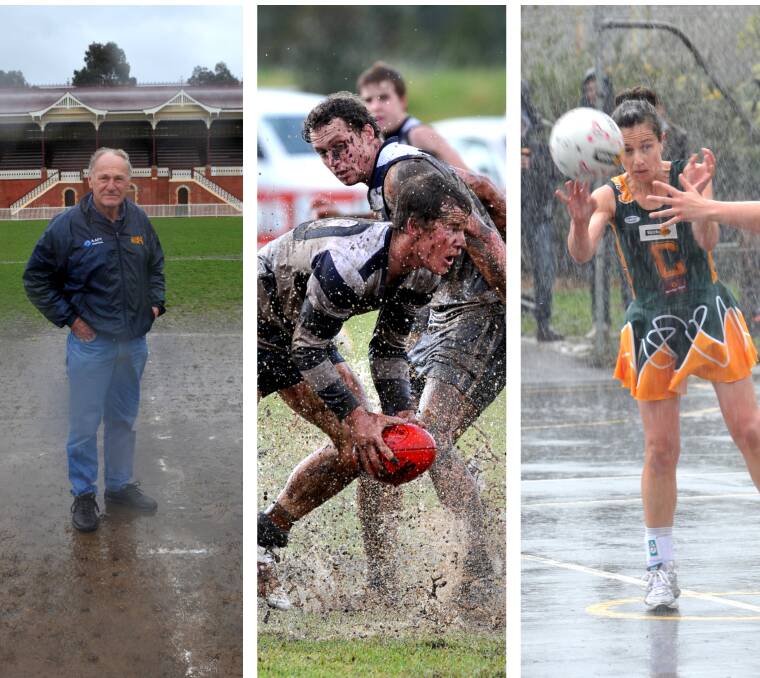 10 years on from the wild weather that put a halt to the BFNL finals series; HDFNL grand final slogfest | PHOTOS