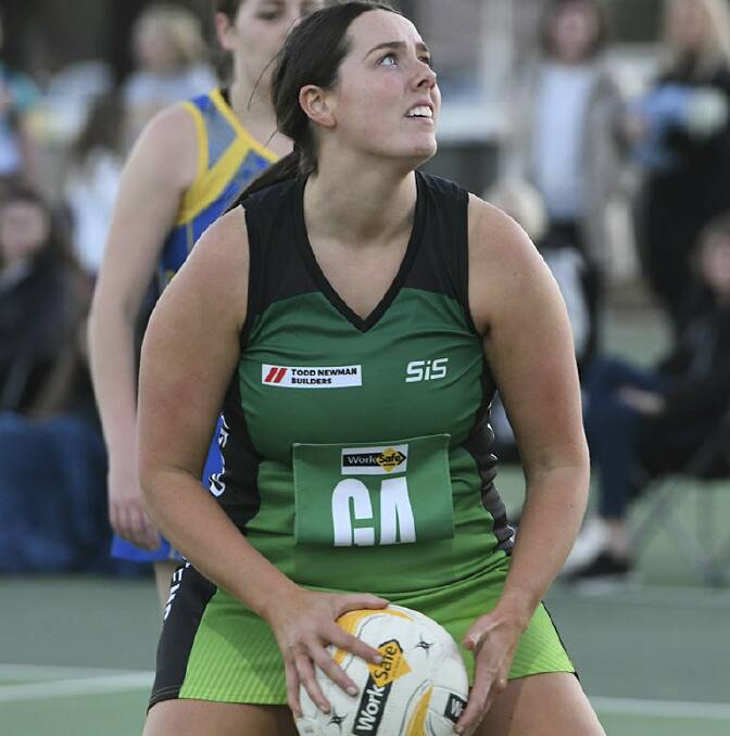 STRONG YEAR: Kangaroo Flat goal attack Abbey Ryan. The Roos finished on top of the A grade netball ladder.