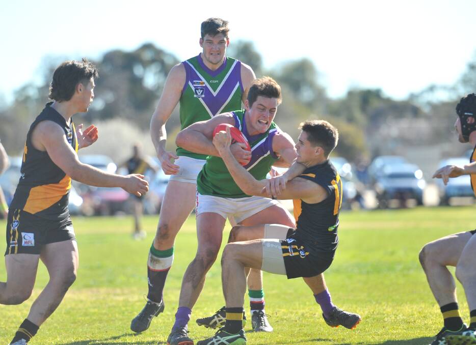 X-FACTOR: Birchip-Watchem's Nathan Gordon will be one of the key players in Saturday's NCFL grand final against Sea Lake Nandaly. Picture: ADAM BOURKE
