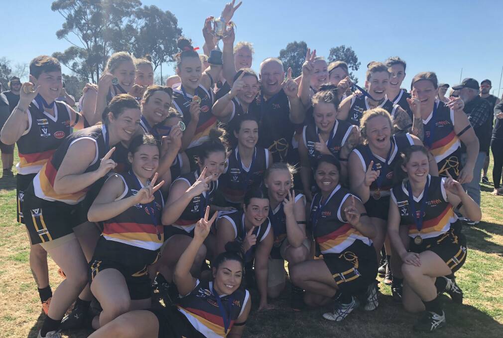 DOMINANT: The Bendigo Thunder capped an undefeated season with Sunday's 87-point grand final victory against Strathfieldsaye at Weeroona Oval. Picture: AMY KENYON