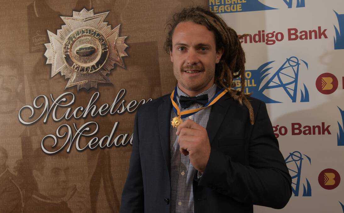 Jack Geary after winning the Michelsen Medal. Picture: NONI HYETT