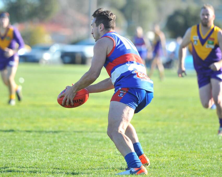 GRAND FINAL BOUND: Pyramid Hill on-baller Billy Micevski. The Bulldogs will play Mitiamo for the flag.