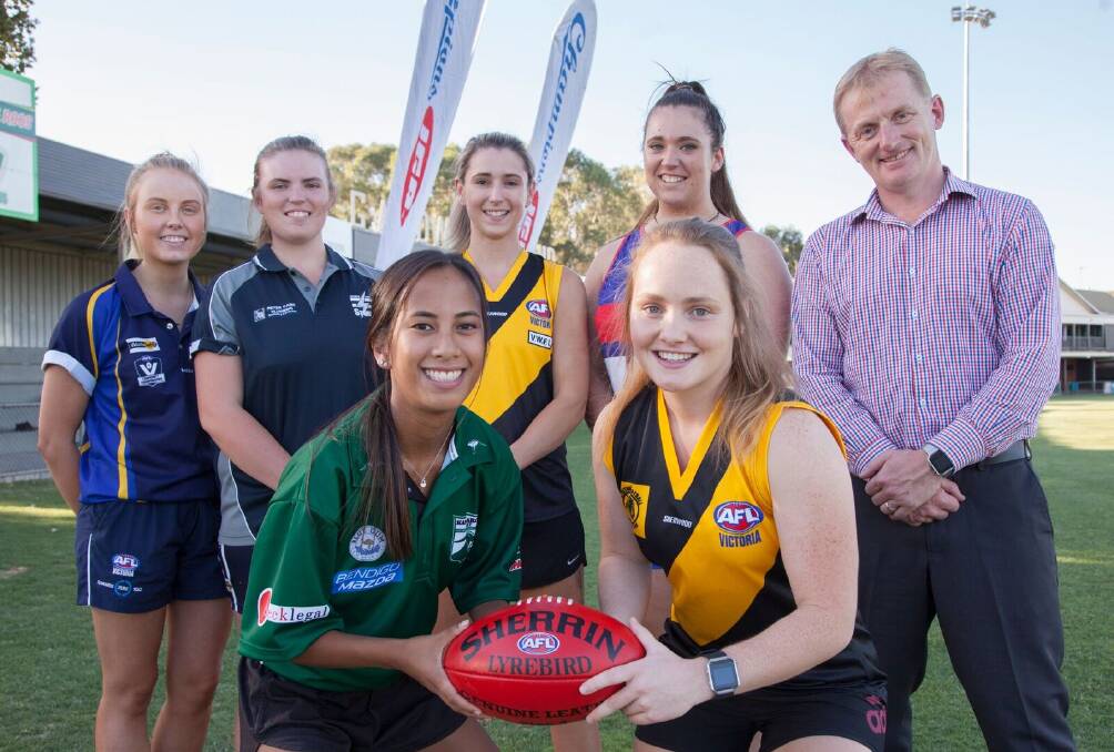 READY FOR BATTLE: The inaugural Central Victoria Football League Women's season starting this weekend features five teams.