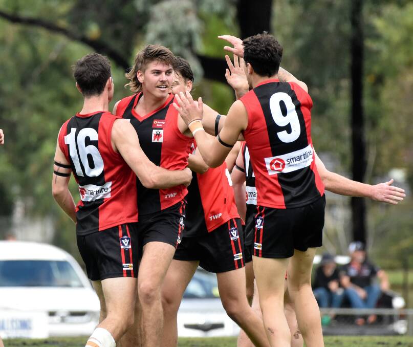 FINALS-BOUND: White Hills' senior football team finished fifth on the ladder with an 8-8 record. As a club, the Demons won the most games in the HDFNL home and away season with 103.