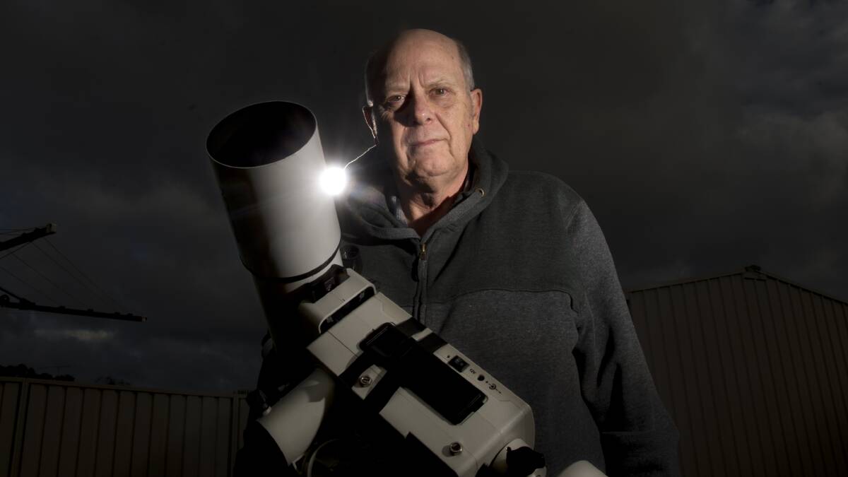 Chris Wyatt was 15 on the day of the moon landing: a Monday in Bendigo just before 1pm on July 21, 1969. Mr Wyatt skipped school, just like many did that day across Bendigo, to watch the historic event on television. Picture: DARREN HOWE