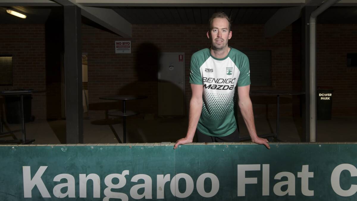 MILESTONE: Kangaroo Flat co-captain Nick Lang will play his 200th club game for the Roos on Saturday against Eaglehawk at Dower Park. Lang has been a part of the Roos' senior team since he debuted as a 17-year-old in 2007. Picture: NONI HYETT