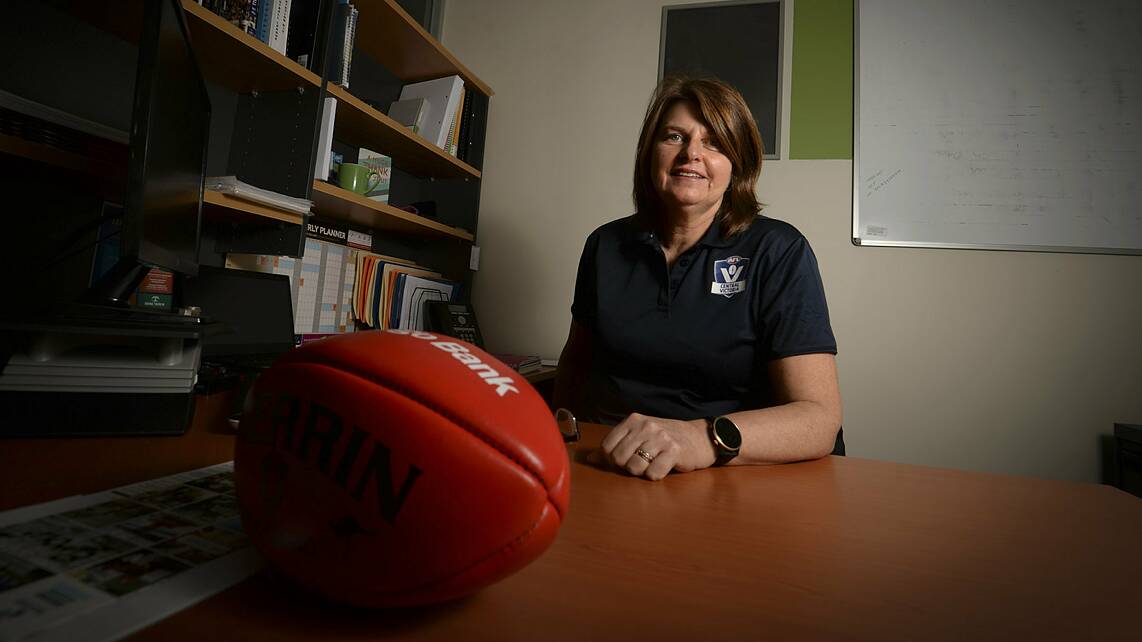 MOVING ON: Carol Cathcart will finish in the role of AFL Central Victoria region general manager in December. Picture: DARREN HOWE