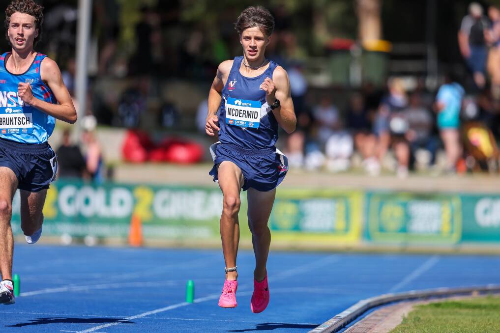 Avery McDermid competing at the national titles in Adelaide. Picture by Scott Sidley