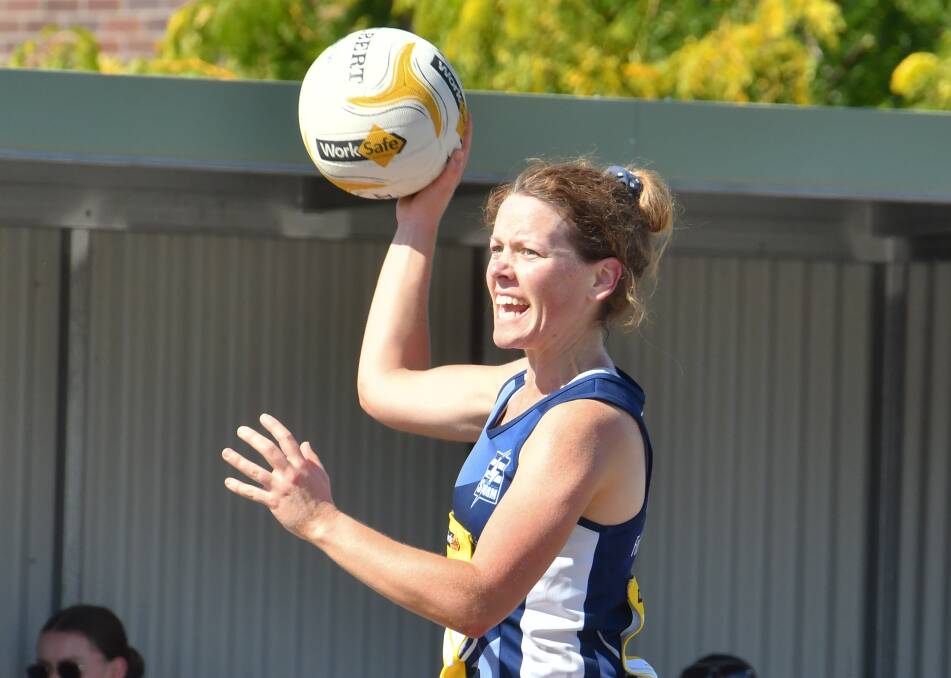 BACK IN ACTION: Strathfieldsaye wing attack Ash Barbetti. The Storm will play their first game since May 22 against Eaglehawk on Saturday. Picture: NONI HYETT